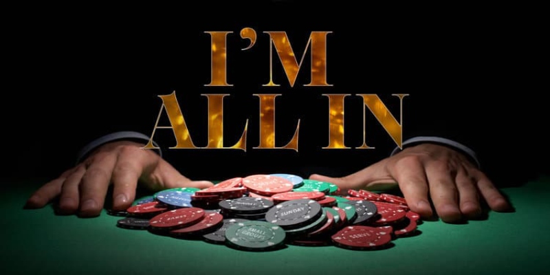 All in là tuyệt chiêu dọa đối thủ khi bạn có thứ tự bài xì tố thấp